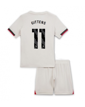 Chelsea Jamie Gittens #11 Maglia Gara Trasferta Repliche 2025-26 Bambino Maniche Corte